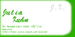 julia kuhn business card